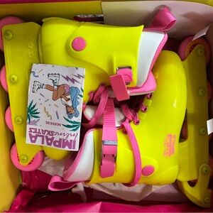 Barbie Impala yellow and Pink Roller Skates